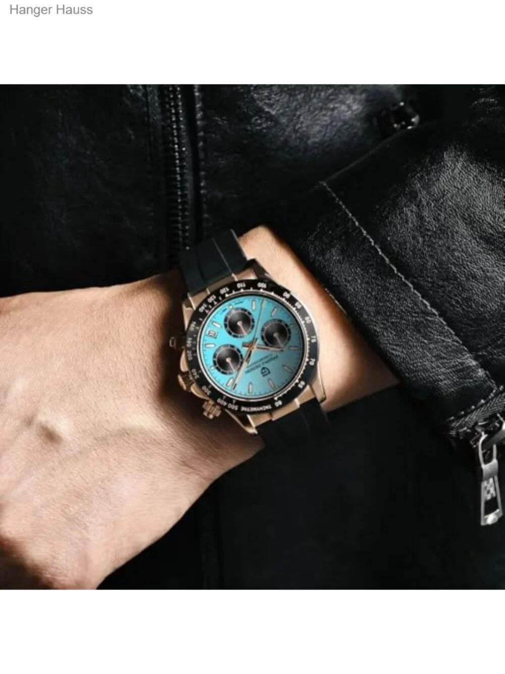 Men's Quartz Chronograph Watch VK63 Movement Stainless Steel